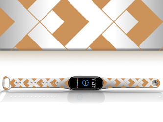 Náhradní náramek Mi band 3/4/5/6/7 Přeložené pruhy,Vícebarevná,Xiaomi Mi band 5/6/7