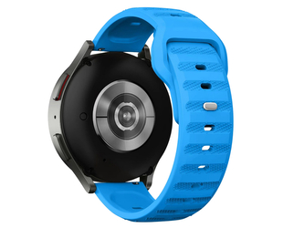 Perforovaný strukturovaný řemínek 22mm,Modrá