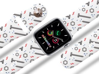 Apple watch řemínek Šrouby,Bílá,42/44/45/46/49mm