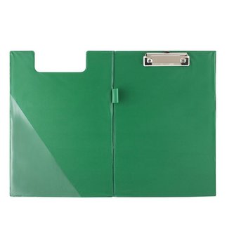 Deska A5 PVC z klipem i okładką zielona D.RECT