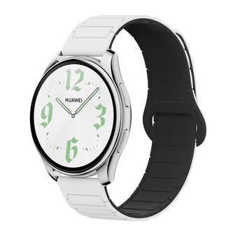 Dvojbarevný magnetický řemínek 22mm,Bílo-Černý