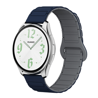 Dvojbarevný magnetický řemínek 20mm,Tmavěmodro-šedý