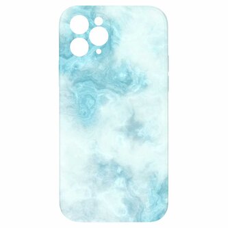 Kryt Světle modrý mramor pro iPhone 11 Pro