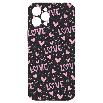 Kryt Love černý pro iPhone 12 Pro Max