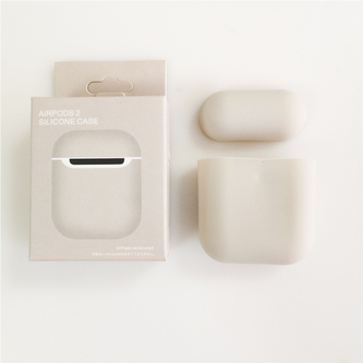 Jednobarevný obal pro AirPods 1/2,Stone