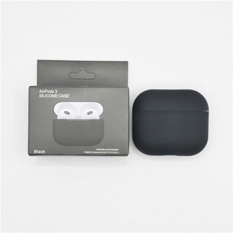 Jednobarevný obal pro AirPods 3,Black Jednobarevný obal pro AirPods 3,Black