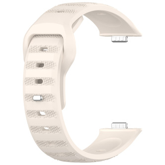 Vroubkovaný náhradní řemínek pro Huawei Fit 3,Slonová kost Vroubkovaný náhradní řemínek pro Huawei Fit 3,Slonová kost