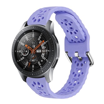 Řemínek s perforovanými pacičkami a přezkovým zapínáním 22mm,Lila