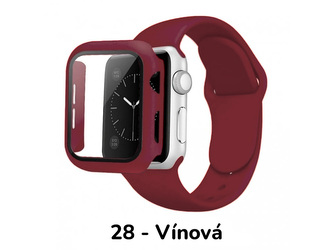 Set 3v1 pro Apple Watch,28 - Vínová,44mm,M/L (Pro obvod ruky 15-20 cm) Set 3v1 pro Apple Watch,28 - Vínová,44mm,M/L (Pro obvod ruky 15-20 cm)