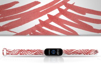 Náhradní náramek Mi band 3/4/5/6/7 Červená čmáranice,Vícebarevná,Xiaomi Mi band 3/4 Náhradní náramek Mi band 3/4/5/6/7 Červená čmáranice,Vícebarevná,Xiaomi Mi band 3/4