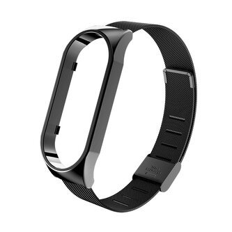 Milánský tah celokovový náhradní náramek pro Mi Band 7,černý,Xiaomi Mi Band 7