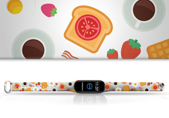 Náhradní náramek Mi band 3/4/5/6/7 Snídaně,Bílá,Xiaomi Mi band 3/4 Náhradní náramek Mi band 3/4/5/6/7 Snídaně,Bílá,Xiaomi Mi band 3/4