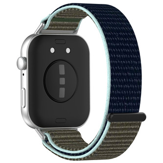 Sportnylon řemínek pro Huawei Fit 3,Khaki-modrá