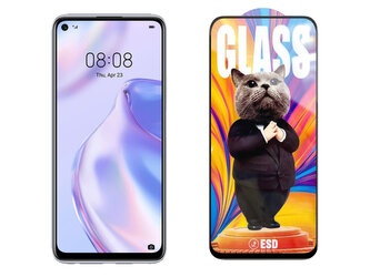 3D Ochranné tvrzené sklo na Huawei Nova 7 SE 5G Youth - Mr. Cat ESD