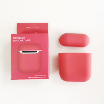 Jednobarevný obal pro AirPods 1/2,Deep red