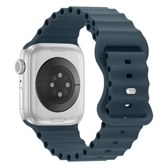 Vroubkovaný řemínek pro Apple Watch 42/44/45/46/49mm,Tmavě Modrý