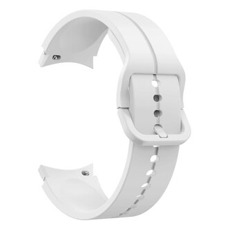 Jednobarevný řemínek s plastovou přezkou pro Samsung Galaxy watch 4/ 4 Classic/4 Classic Lite/ 5 / 5 PRO,Bílý