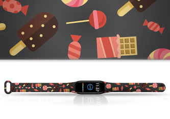 Náhradní náramek Mi band 3/4/5/6/7 Sladkosti,Vícebarevná,Xiaomi Mi band 5/6/7 Náhradní náramek Mi band 3/4/5/6/7 Sladkosti,Vícebarevná,Xiaomi Mi band 5/6/7