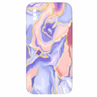 Kryt Fialovo růžový mramor pro iPhone X/XS