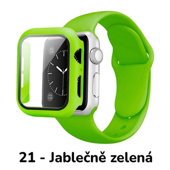 Set 3v1 pro Apple Watch,21 - Jablečně Zelená,44mm,S/M (Pro obvod ruky 13-18 cm)