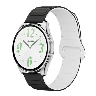 Dvojbarevný magnetický řemínek 20mm,Černo-Bílý