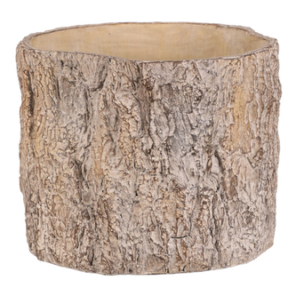Obal betonový - imitace dřevěné kůry, vel. L, hnědý Obal betonový - imitace dřevěné kůry, vel. L, hnědý