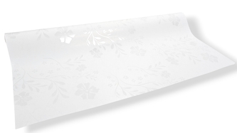 Floristická fólie design květu bílá