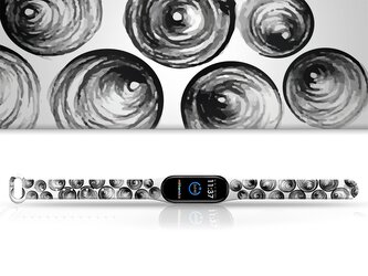 Náhradní náramek Mi band 3/4/5/6/7 Víry,Vícebarevná,Xiaomi Mi band 3/4