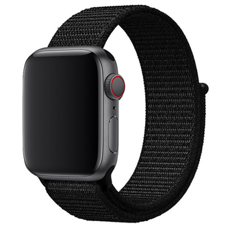 Nylonový řemínek pro Apple Watch 42/44/45/46/49mm,Černá Nylonový řemínek pro Apple Watch 42/44/45/46/49mm,Černá