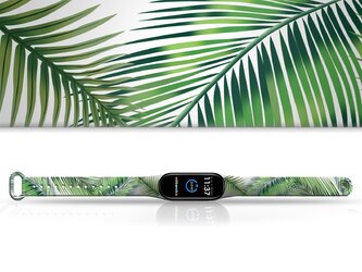 Náhradní náramek Mi band 3/4/5/6/7 Palmové listy,Vícebarevná,Xiaomi Mi band 5/6/7