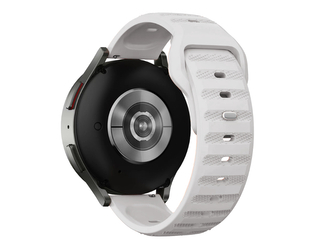 Perforovaný strukturovaný řemínek 22mm,Bílá