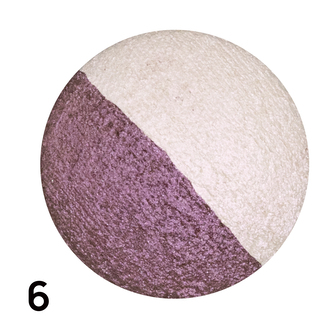 Minerální oční stíny DUO Odstín: č.6  fialová/perleť