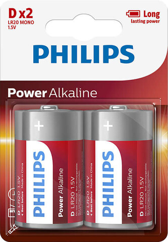 Baterie LR20 1.5 V alkaliczne PowerLife blist. 2 szt. BPH088, Philips