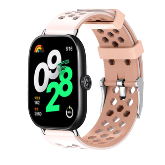 Dvojbarevný náhradní řemínek Xiaomi Redmi Watch 4/5,Béžovo-růžový