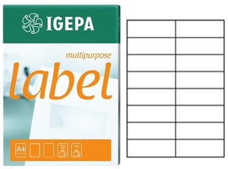 Etykieta samoprzylepna 105x37 IGEPA EA-105X37