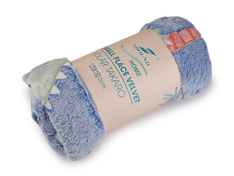 Dětská deka svítící ve tmě 120x150 cm - 1 ks - 5 modrá dinosaurus