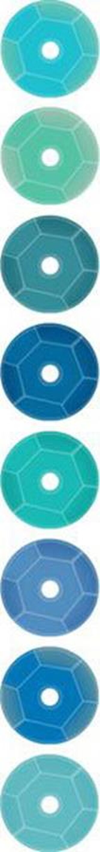 Cekiny 7mm zestaw 8 kolorów x2,5g TITANUM CRAFT-FUN SERIES 3G8P 160161