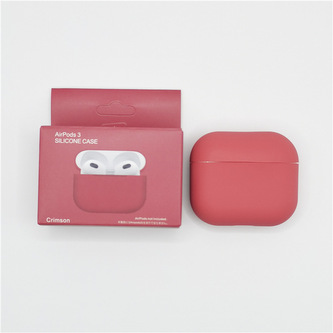 Jednobarevný obal pro AirPods 3,Crimson