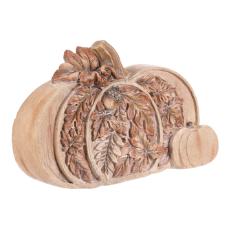 Dýně - dekorace s osvětlením, magnesium, imitace dřeva