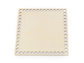Dno na pletení / výrobu košíků 15x15 cm - 1 ks - přírodní sv.