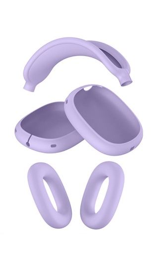 Silikonový set 3v1 pro Airpods Max,Lila