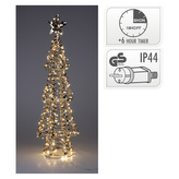 Vánoční stromek svítící 80x LED, výška 68 cm