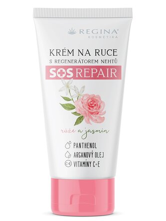 Krém na ruce s regenerátorem nehtů s růží a jasmínem | SOS Repair (50 ml)