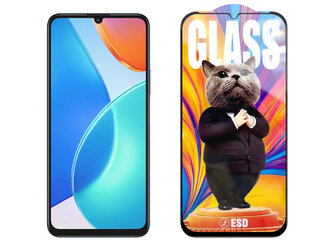 3D Ochranné tvrzené sklo na Honor Play 6T - Mr. Cat ESD