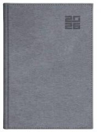 Kalendarz 2026 B5 dzienny Aluminium srebrny