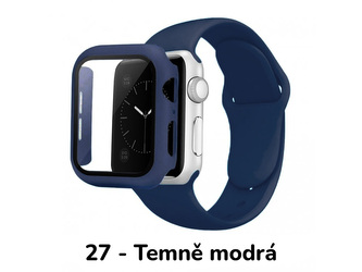 Set 3v1 pro Apple Watch,27 - Temně modrá,45mm,S/M (Pro obvod ruky 13-18 cm)