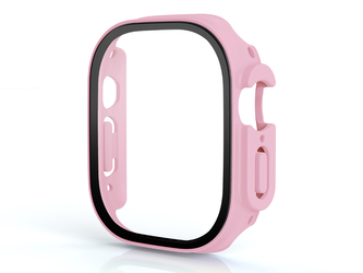 Ochranné pouzdro se sklíčkem pro Apple Watch 49mm,Světle růžový