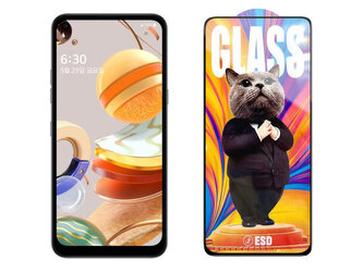 3D Ochranné tvrzené sklo na LG Q61 - Mr. Cat ESD