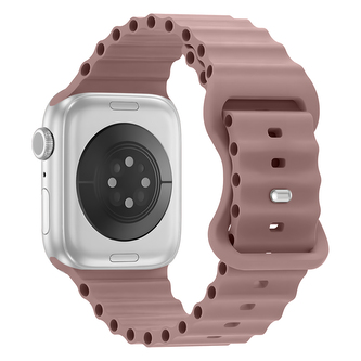 Vroubkovaný řemínek pro Apple Watch 42/44/45/46/49mm,Švestkový Vroubkovaný řemínek pro Apple Watch 42/44/45/46/49mm,Švestkový
