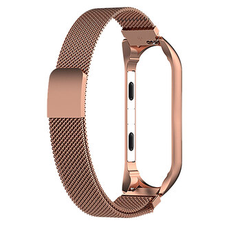 Milánský tah magnetické zapínání Mi Band 5/6,Růžovo-zlatý,Xiaomi  Mi band 5/6